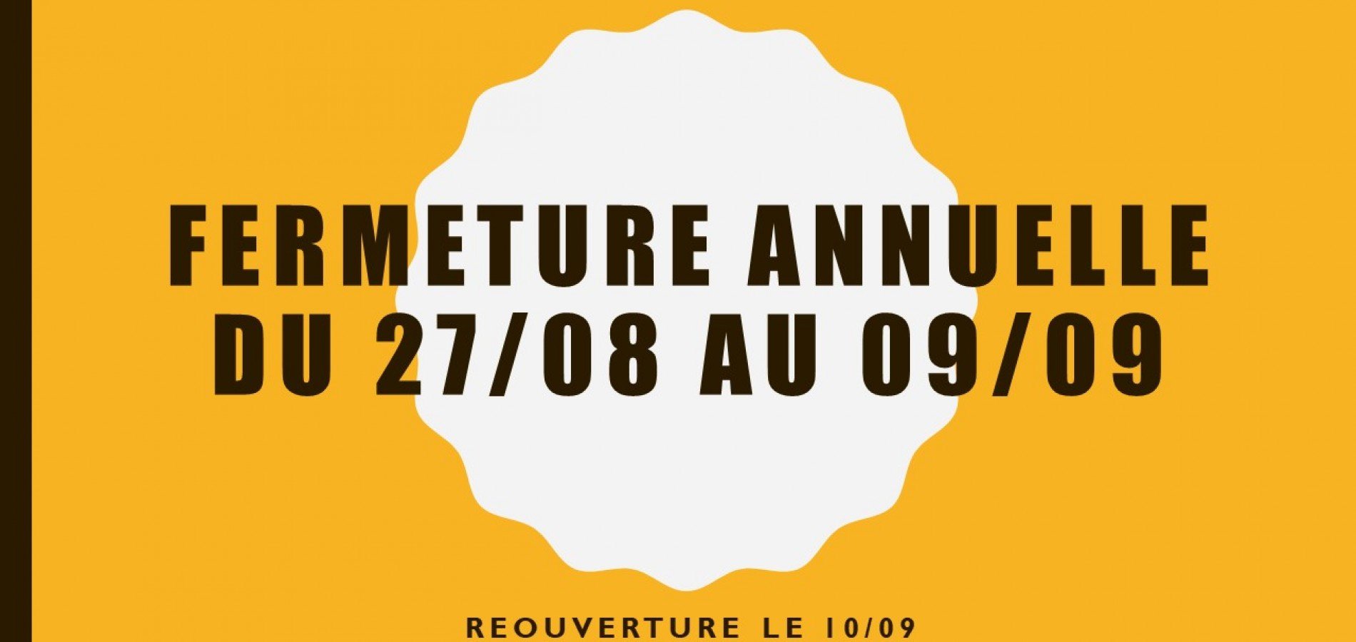actualité FERMETURE