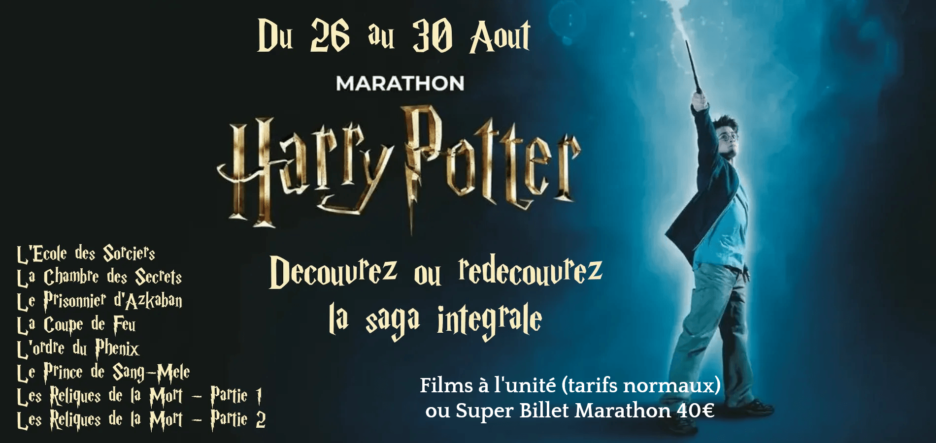 actualité MARATHON HARRY POTTER