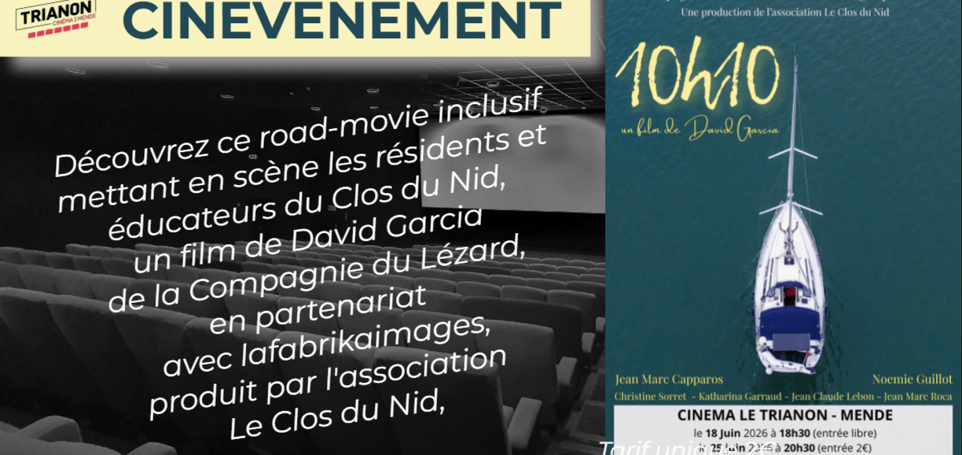 actualité CINEMA LOZERIEN